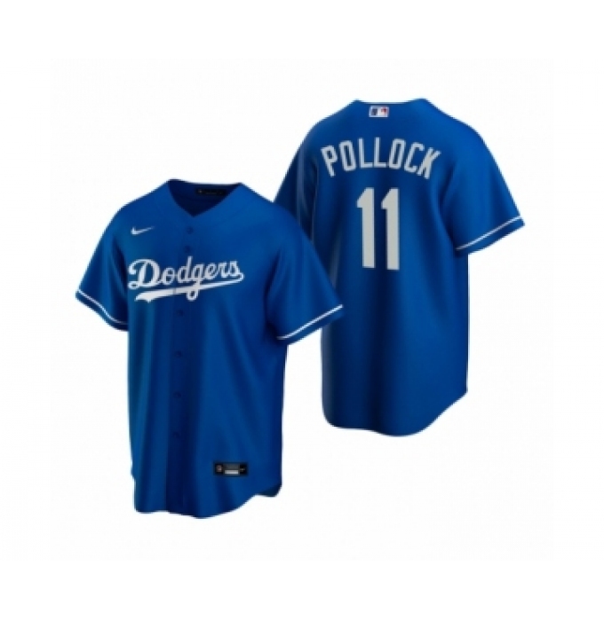 Men's Mlb Los Angeles Dodgers #11 A.J. Pollock Nike Royal Replica Alternate Jersey