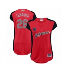 Women's New York Yankees #26 DJ LeMahieu Authentic Red American League 2019 Baseball All-Star Jersey
