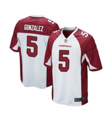 Men's Arizona Cardinals #5 Zane Gonzalez Game White Football Jersey