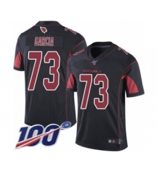 Men's Arizona Cardinals #73 Max Garcia Limited Black Rush Vapor Untouchable 100th Season Football Jersey