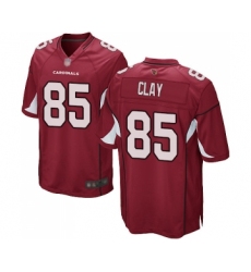 Men's Arizona Cardinals #85 Charles Clay Game Red Team Color Football Jersey