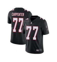 Men's Atlanta Falcons #77 James Carpenter Black Alternate Vapor Untouchable Limited Player Football Jersey