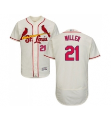 Men's St. Louis Cardinals #21 Andrew Miller Cream Alternate Flex Base Authentic Collection Baseball Jersey