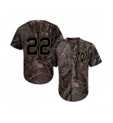 Men's Washington Nationals #22 Juan Soto Authentic Camo Realtree Collection Flex Base Baseball Jersey