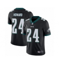 Men's Philadelphia Eagles #24 Jordan Howard Black Alternate Vapor Untouchable Limited Player Football Jersey