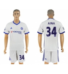 Chelsea #34 Aina White Soccer Club Jersey