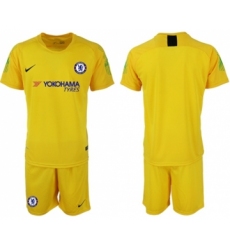 Chelsea Blank Yellow Goalkeeper Soccer Club Jersey