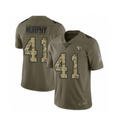 Youth Arizona Cardinals #41 Byron Murphy Limited Olive Camo 2017 Salute to Service Football Jersey