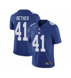 Men's New York Giants #41 Antoine Bethea Royal Blue Team Color Vapor Untouchable Limited Player Football Jersey