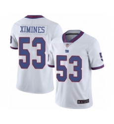 Men's New York Giants #53 Oshane Ximines Limited White Rush Vapor Untouchable Football Jersey