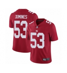Men's New York Giants #53 Oshane Ximines Red Alternate Vapor Untouchable Limited Player Football Jersey