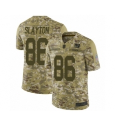 Men's New York Giants #86 Darius Slayton Limited Camo 2018 Salute to Service Football Jersey