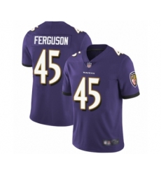 Men's Baltimore Ravens #45 Jaylon Ferguson Purple Team Color Vapor Untouchable Limited Player Football Jersey
