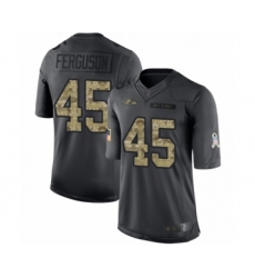 Youth Baltimore Ravens #45 Jaylon Ferguson Limited Black 2016 Salute to Service Football Jersey