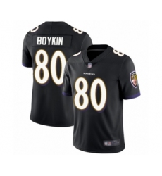 Men's Baltimore Ravens #80 Miles Boykin Black Alternate Vapor Untouchable Limited Player Football Jersey