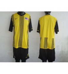 Malaysia Blank Yellow 2011 2012 Home Soccer Country Jersey