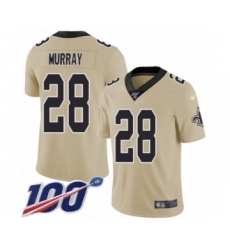 Youth New Orleans Saints #28 Latavius Murray Limited Gold Inverted Legend 100th Season Football Jersey