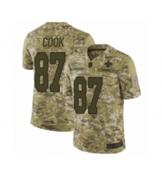 Youth New Orleans Saints #87 Jared Cook Limited Camo 2018 Salute to Service Football Jersey