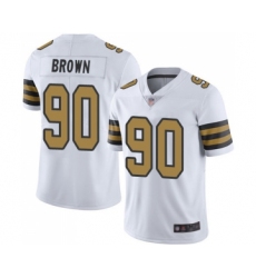Youth New Orleans Saints #90 Malcom Brown Limited White Rush Vapor Untouchable Football Jersey