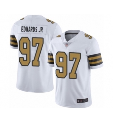 Men's New Orleans Saints #97 Mario Edwards Jr Limited White Rush Vapor Untouchable Football Jersey