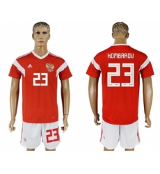 Russia #23 Kombarov Home Soccer Country Jersey