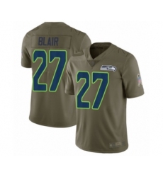 Youth Seattle Seahawks #27 Marquise Blair Limited Olive 2017 Salute to Service Football Jersey