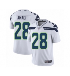 Men's Seattle Seahawks #28 Ugo Amadi White Vapor Untouchable Limited Player Football Jersey