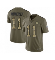 Men's Pittsburgh Steelers #11 Donte Moncrief Limited Olive Camo 2017 Salute to Service Football Jersey