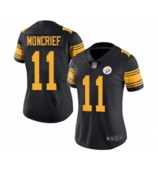 Women's Pittsburgh Steelers #11 Donte Moncrief Limited Black Rush Vapor Untouchable Football Jersey