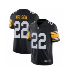 Youth Pittsburgh Steelers #22 Steven Nelson Black Alternate Vapor Untouchable Limited Player Football Jersey