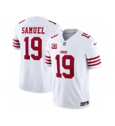 Men's Nike San Francisco 49ers #19 Deebo Samuel White 2023 F.U.S.E. 1-Star C Vapor Untouchable Limited Football Stitched Jersey