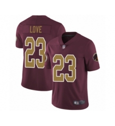 Youth Washington Redskins #23 Bryce Love Burgundy Red Gold Number Alternate 80TH Anniversary Vapor Untouchable Limited Player Football Jersey