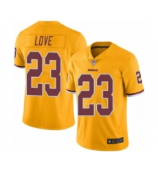 Youth Washington Redskins #23 Bryce Love Limited Gold Rush Vapor Untouchable Football Jersey