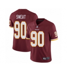 Men's Washington Redskins #90 Montez Sweat Burgundy Red Team Color Vapor Untouchable Limited Player Football Jersey