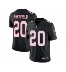 Men's Atlanta Falcons #20 Kendall Sheffield Black Alternate Vapor Untouchable Limited Player Football Jersey