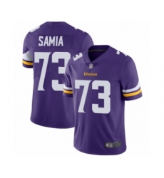 Men's Minnesota Vikings #73 Dru Samia Purple Team Color Vapor Untouchable Limited Player Football Jersey