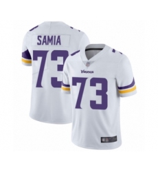 Men's Minnesota Vikings #73 Dru Samia White Vapor Untouchable Limited Player Football Jersey