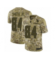 Men's Minnesota Vikings #84 Irv Smith Jr. Limited Camo 2018 Salute to Service Football Jersey