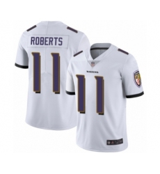 Men's Baltimore Ravens #11 Seth Roberts White Vapor Untouchable Limited Player Football Jersey