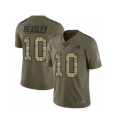 Men's Buffalo Bills #10 Cole Beasley Limited Olive Camo 2017 Salute to Service Football Jersey
