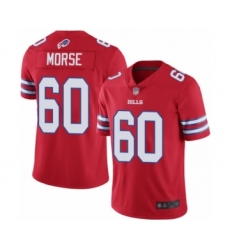 Men's Buffalo Bills #60 Mitch Morse Limited Red Rush Vapor Untouchable Football Jersey