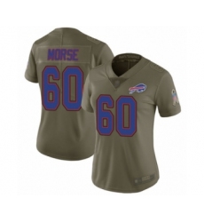 Women's Buffalo Bills #60 Mitch Morse Limited Olive 2017 Salute to Service Football Jersey