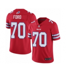Men's Buffalo Bills #70 Cody Ford Limited Red Rush Vapor Untouchable Football Jersey