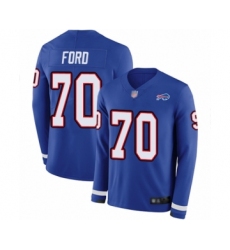 Men's Buffalo Bills #70 Cody Ford Limited Royal Blue Therma Long Sleeve Football Jersey