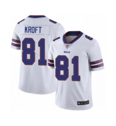 Men's Buffalo Bills #81 Tyler Kroft White Vapor Untouchable Limited Player Football Jersey