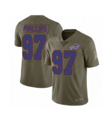 Youth Buffalo Bills #97 Jordan Phillips Limited Olive 2017 Salute to Service Football Jersey