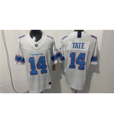 Men's Tennessee Titans #14 Carnell Tate White 2026 F.U.S.E. Vapor Limited Football Stitched Jersey