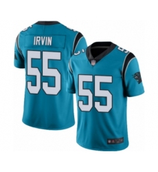 Youth Carolina Panthers #55 Bruce Irvin Limited Blue Rush Vapor Untouchable Football Jersey