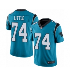 Men's Carolina Panthers #74 Greg Little Limited Blue Rush Vapor Untouchable Football Jersey
