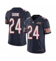 Youth Chicago Bears #24 Buster Skrine Navy Blue Team Color 100th Season Limited Football Jersey